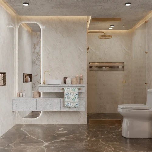 Pedra flexível Korevo — Amber Travertine
